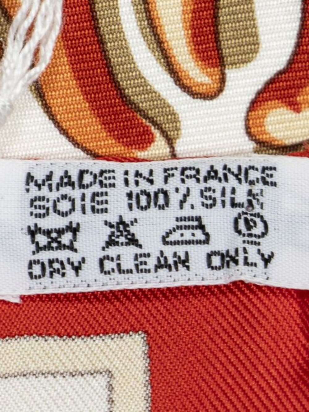 ★SOLD★ Hermes Scarf Red Ivory Purple Silk - Picture 5 of 10